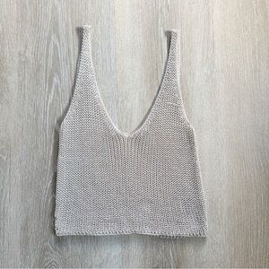 Neely Cropped Knitted Tank Top